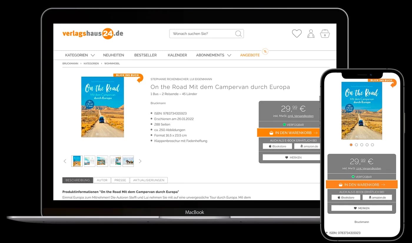 Detail page balancing extensive information without overwhelming visitors